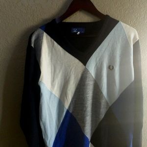 Fred Perry Cole block light knit sweater